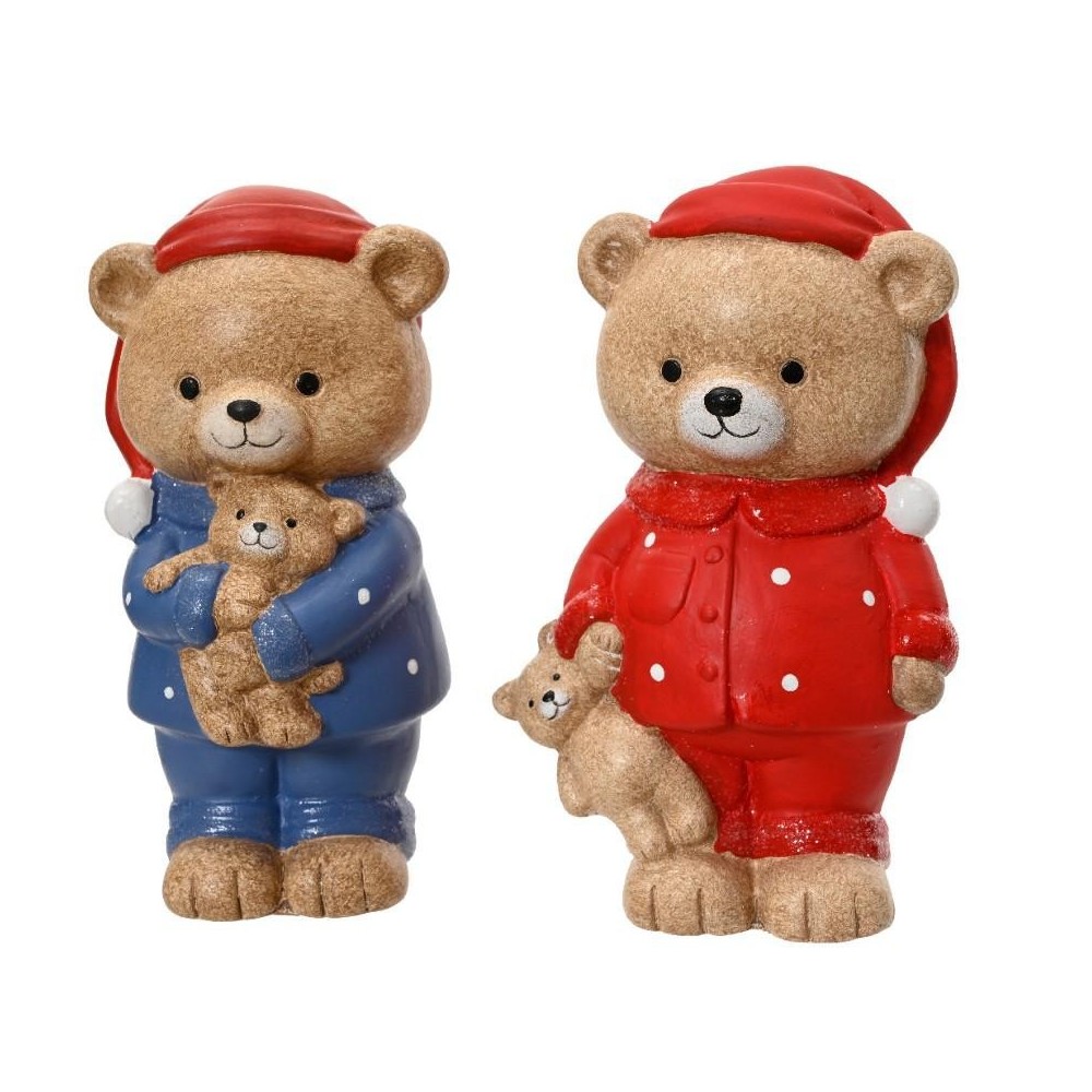 ORSO NATALIZIO PIGIAMA H.18CM.